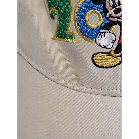 Disney 2007 Mickey Mouse Disneyland Resort Tan Embroidered Baseball Cap Hat - Picture 3 of 15